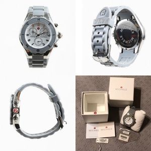 Michele Gray Rubber SS Tahitian Jelly Bean Chrono